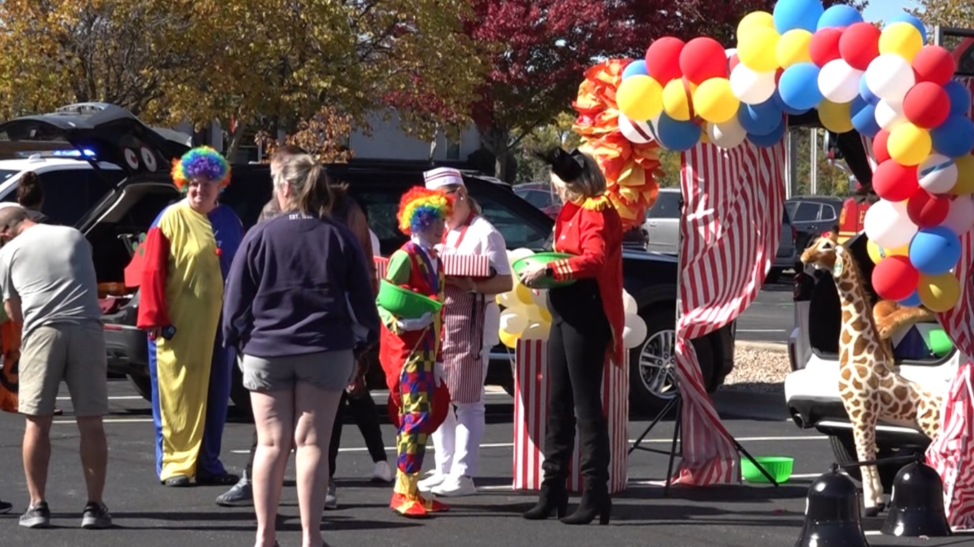 With Halloween coming up next week, dozens of people gathered on Sunday, Oct. 22, in Bentonville for a sensory-friendly trunk-or-treat.