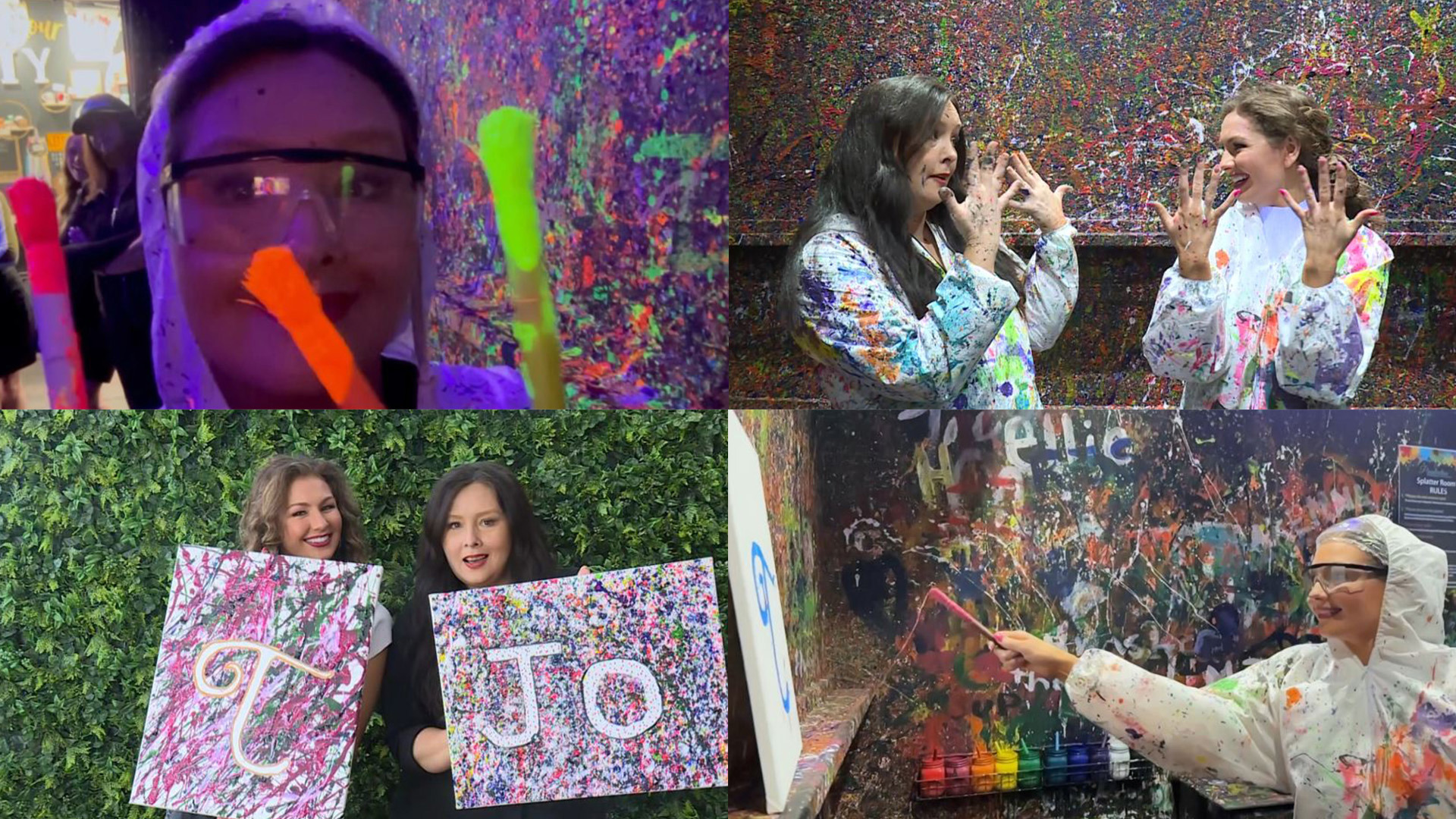 On this episode of Around the Corner, the 5NEWS morning crew suited up to throw some paint around at the Pinterest-inspired, arts and crafts studio.